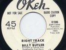Rare Northern Soul 45- Billy Butler- Right Track- Promo