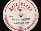 SUNNYLAND SLIM/MUDDY WATERS BLUES 78 ARISTOCRAT 1304