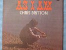 CHRIS BRITTON   As I Am    ORIG Page One UK-69 LP   NM-