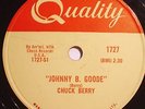 Chuck Berry Johnny B. Goode Pressage Canada 78 RPM 1958