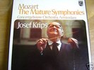 MOZART Mature Symphonies KRIPS Concertgebouw 8 Lp  BOX