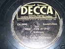 vintage greek DECCA 78 record, NUMBER 31095, nice