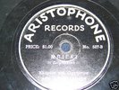 vintage greek ARISTOPHONE 78 record, NUMBER 507-B nice