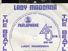 THE BEATLES  SOUTH AFRICA  PS 45 LADY MADONNA