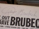THE DAVE BRUBECK QUARTET--TIME OUT--6 EYE LOGO--SIGNED