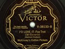 McKINNEY'S COTTON PICKERS  Victor 38133 / E / Peggy