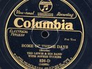 Ted Lewis w/Sophie Tucker on Columbia 826-D STORE STOCK
