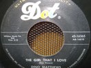 RARE DOO WOP Dino Matthews on Dot Records LISTEN