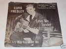 Elvis Presley PS 45 Love Me Tender BLACK AND WHITE