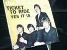 The Beatles Ticket To Ride + Yes It is  45 Lp Vintage