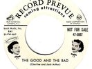 RARE DJ CHARLINE ARTHUR RCA 45 GOOD AND THE BAD cartoon
