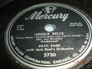 JINGLE BELLS PATTI PAGE MERCURY RECORDS 5730 CHRISTMAS