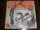 AUTOGRAPHE DEDICACE CLAUDE FRANCOIS DISQUE FLECHE  45T