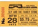 Bob Marley Wailers 1973 Ticket Stub With Sly Stone Rare