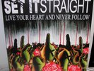 SET IT STRAIGHT your heart LP WHITE VINYL sXe TG005 NM
