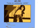 AC/DC Rare LiveInAdelaide '76 Bon Scott Einlegeblatt LP