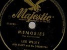LEE WILEY 78 rpm Record MEMORIES / BUT NOT FOR ME