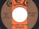Rare Northern Soul 45- Joe Taylor & Dominoes- You Don't