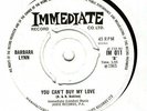 BARBARA LYNN YOU CANT BUY MY LOVE OG IMMEDIATE 7