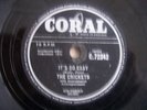 BUDDY HOLLY CRICKETS IT'S SO EASY RARE 78 RPM RECORD