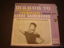 VYNILE 45 TOURS MANON 70 B/O PAR S.GAINSBOURG T.BEAU