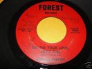 ROCKABILLY 45 VERNON DERRICK ON FOREST LET GO YOUR LOVE