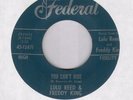 Lulu Reed Freddy King Can't Hide on Federal R&B 45 Hear