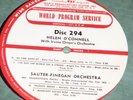 SAUTER-FINEGAN ORCHESTRA TRANSCRIPTION RECORD RED VINYL