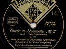 Tchaikovsky  Overture 1812    Mengelberg    2 x 78 rpm