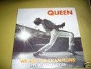 QUEEN we are the champions LIVE 86 rare FRENCH 7