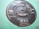 NM BEATLES UK 45 - LOVE ME DO - BLACK PARLOPHONE