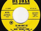 Funk 45 MARIE QUEENIE LYONS See & Don't See on Deluxe