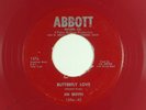 JIM REEVES 45 red wax BUTTERFLY LOVE   ABBOTT