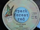 QUEEN -Killer Queen  -  ELEKTRA - Canadian 45 butterfly