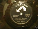 78RPM-ELVIS PRESLEY-RCA-LOVE ME TENDER   E -   1956