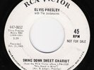 ELVIS PRESLEY Chariot/MilkyWhiteW RCA WHITE LABEL PROMO