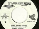 Mary Holmes - I Need Your Lovin  - Northern Soul