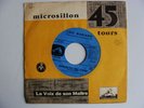 Disque 45 T Luis Mariano 7 GF 518 La voix de son maître