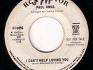 PAUL ANKA I CAN'T HELP LOVING YOU NORTHERN SOUL RCA DJ