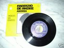 FABRIZIO DE ANDRE 45 giri ANDREA -VOLTA LA CARTA Olanda