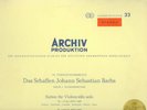 Archiv 198186 Pierre FOURNIER Bach Cello Suites #1 & 2