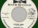 NAPOLEON TYCE (Group) Sitting Here 45rpm Norwood 1960