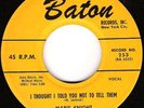 Marie Knight..I Thought I Told You...R&B on Baton