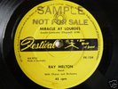 RAY MELTON 'Miracle at Lourdes' OZ pop 45+promo sheet
