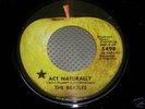 BEATLES Act Naturally / Yesterday 45 rpm APPLE Promo