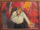 JOHNNY HALLYDAY LITHOGRAPHIE 