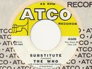 THE WHO - Substitute on ATCO  rare non-DECCA US press