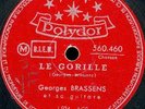 78T 25 CM BRASSENS LE GORILLE