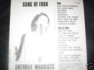 Gang Of Four - Anthrax Marxists New Wave oi punk LP