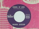 WANDA JACKSON popcorn soul 45 FUNNEL OF LOVE   CAPITOL